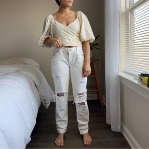 Able The Lucely Slouch Distressed Jeans